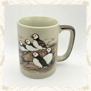 Vintage Stoneware Otagiri Puffin Mug